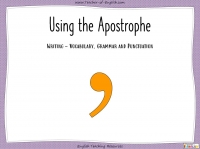Using the Apostrophe